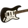 Fender Squier Black and Chrome Std Strat HSS RWE-Gitarre Thumbnail 3