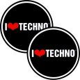 Zomo Slipmats I Love Techno Thumbnail 1