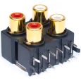 Vestax Cinch-Buchsen-Block 4fach für PCV 275 (4er Block) Thumbnail 1