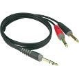 Klotz Klinke 6,3 stereo / 2 Klinke 6,3 mono 1 m - Insertkabel Thumbnail 1