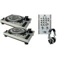 US Blaster 7361 Profi Direct Drive Turntable DJ Pack Thumbnail 1