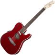 Fender Telecoustic Deluxe - Fishman Classic IV MB P/U Candy Apple Red Thumbnail 1