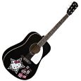 Fender Squier Hello Kitty Dreadnought Black Thumbnail 1