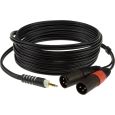 Klotz Klinke Stecker 3,5 stereo / 2 XLR male 3 m Thumbnail 1