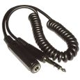 Kopfhörer Verlängerung 1m Spiral Kabel (6,35mmKlinke Bu/6,35mm Klinke St) Thumbnail 1