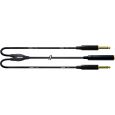 Cordial 2x Klinke 6,3mm mono / Klinke Buchse 6,3mm mono CFY 0,3 GPP Thumbnail 1