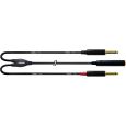 Cordial 2x Klinke 6,3mm mono / Klinke Buchse 6,3mm stereo CFY 0,3 KPP Thumbnail 1
