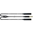 Cordial Klinke 6,3mm stereo / 2x Klinke Buchse 6,3mm stereo CFY 0,3 VKK Thumbnail 1
