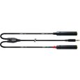Cordial Klinke 3,5mm stereo / 2x Klinke 6,3mm mono CFY 0,3 WGG Thumbnail 1