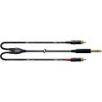 Cordial Klinke 6,3mm stereo / 2x Cinch CFY 1,5 VCC Thumbnail 1