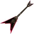 DEAN Razorback V Metallic Black/ Met Red Bevels Thumbnail 1