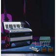 Hohner HOA1077 Bravo III 96 MIDI Farbe:schwarz/silber Thumbnail 1