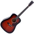 Tenson Acoustic Guitar D1 Violinburst Thumbnail 1