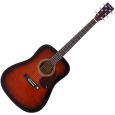 Tenson Acoustic Guitar D1 Violinburst Thumbnail 2