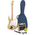 SPONGEBOB E-Gitarre mit Verstärker und Zubehör Gelb Thumbnail 1