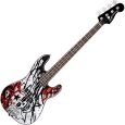 Fender Squier Bass Tote Hosen Splatter Skull B-Ware Thumbnail 1