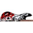 Fender Squier Bass Tote Hosen Splatter Skull B-Ware Thumbnail 2