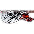 Fender Squier Bass Tote Hosen Splatter Skull B-Ware Thumbnail 3