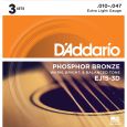 Daddario EJ15 Akustik Gitarrensaiten 3-D Pack Thumbnail 1
