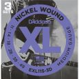 Daddario EXL115 E-Gitarren Saiten 3-D Pack Thumbnail 1