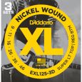Daddario EXL125 E-Gitarren Saiten 3-D Pack Thumbnail 1