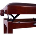 KORN Klavierbank KB-55 MH glz. mit Notenfach SamtTOP BR Thumbnail 3