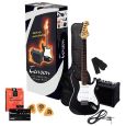 Tenson E-Gitarre ST Player Pack Gothic Black Thumbnail 1