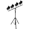 Adam Hall Lichtstativ groß mit TV-Zapfen und mit neigbarem Querträger Thumbnail 1