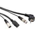 Adam Hall KXP 10 Strom und Mikrofonkabel Schuko-Netz & XLR 10 Meter Thumbnail 1