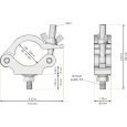 Global Truss Half Coupler 48-51 mm 300 kg Thumbnail 2