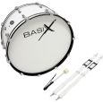 GewaPure Basix Marching Bass Drum 24x12 white Thumbnail 1