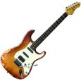 VGS Roadcruiser VST-110 Relic Tobacco Burst E-Gitarre Thumbnail 1