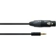 Cordial XLR female / Klinke 3,5mm stereo CPM 1,5 FW-BAL Thumbnail 1