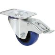 Adam Hall Lenkrolle 80mm Bluewheel und Feststeller Thumbnail 1