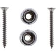 Fire&Stone Security Locks Gurtknopf Paar verchromt Thumbnail 3