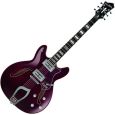 Hagstrom Viking Deluxe Custom Black Cherry Flame E-Gitarre Thumbnail 1