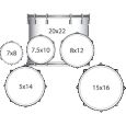Ludwig Epic Drumset LCEP22FX Funk Mahagoni Burst B-Ware Thumbnail 2
