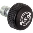 K&M Rändelschraube 3/8"x19,5 schwarz m .Logo Thumbnail 1