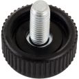 K&M Rändelschraube M6x16 klein schwarz m. Logo Thumbnail 2