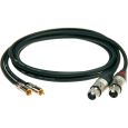 Klotz 2 Cinch Stecker / 2 XLR female 5 m schwarz Thumbnail 1