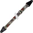 Fire&Stone Gitarrengurt Tattoo Edition Skulls and Roses White Thumbnail 1