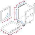 Flyht PRO Case 12HE Winkelrack mit Rollen Thumbnail 6