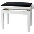Gewa Pianobank Deluxe Weiss hochglanz mit schwarzen Bezug Thumbnail 1