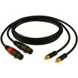 Klotz 2 Cinch Stecker / 2 XLR female 3 m schwarz Thumbnail 1