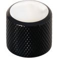 Framus Parts Dome Knob schwarz/rund/6mm/weiße Kappe Thumbnail 1