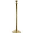 VIP Absperrsäule goldfarben mit Kugel B-Ware Thumbnail 1