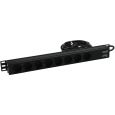 EUROLITE Steckdosenleiste R19-8 1HE sw 2,7m Thumbnail 1
