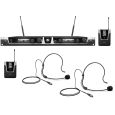 LD Systems U508 BPH 2 - Funkmikrofon System mit 2x Bodypack und 2x Headset Thumbnail 1