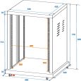 Stahl-Rack, 19 Zoll 16 HE Thumbnail 2