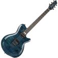 Godin LGX-SA Trans Blue Flame HG AA E-Gitarre Thumbnail 1